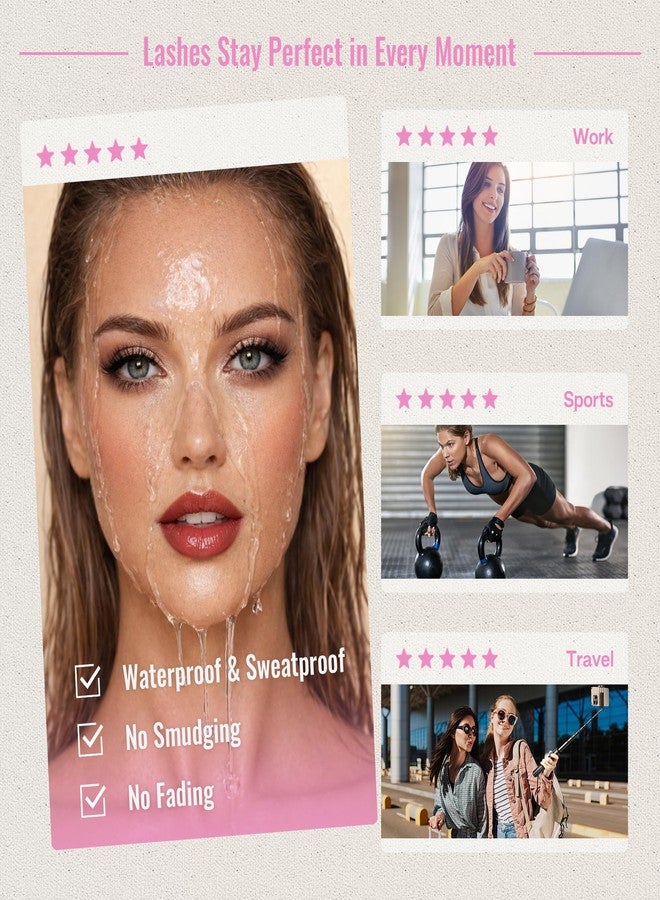 CALAILIS Lash Cluster Glue Sensitive Open Eyes Cluster Lash Glue Strong Hold Long Lasting 4+ Weeks Eyelash Extension Adhesive Waterproof & No Irritation for Professional (5ml) - Image 5